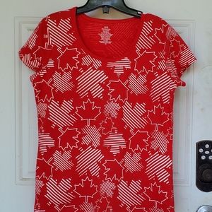 3/$30 Short Sleeve Canada Maple Leaf TShirt